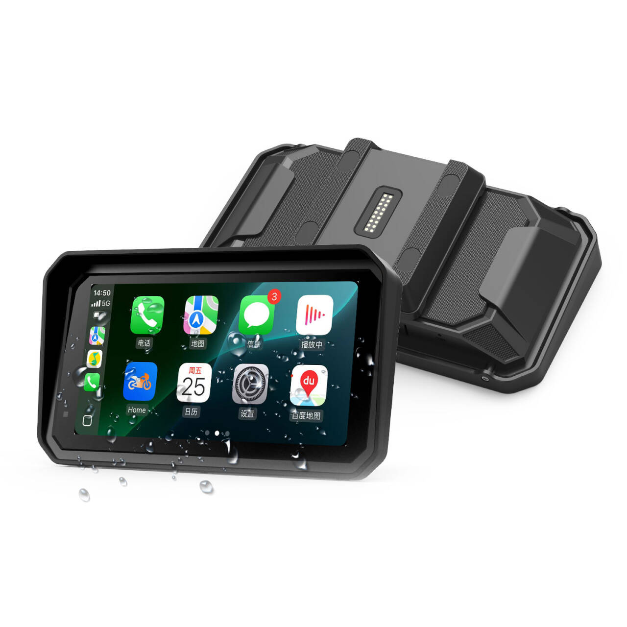 Tomostrong Motorcycle 6 inch navigation system dedicated to BMW, supporting CarPlay/Android Auto and original BMW motorcycle protocol/buttons